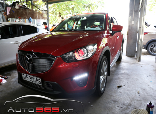 Độ Đèn Mazda CX5 cải thiện ánh sáng đèn cũ